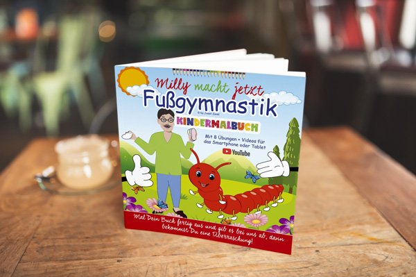 Milly macht jetzt Fußgymnastik Malbuch für Kinder