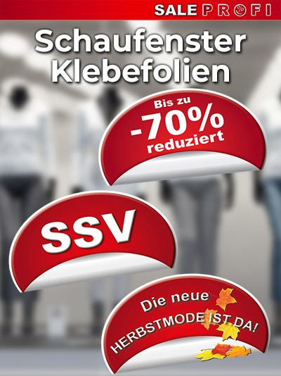 Sale Schaufenster Klebefolien